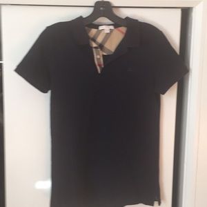 Boys Burberry Navy Blue Polo Shirt